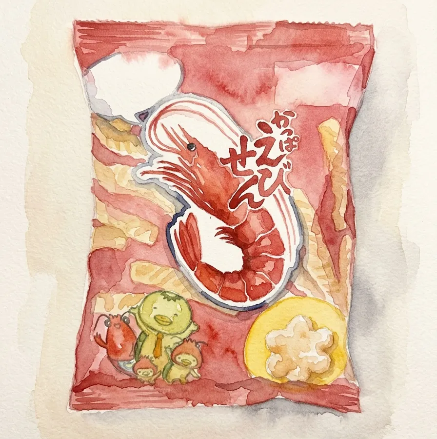 Watercolour illustration for Calbee / Takashi Matsuo