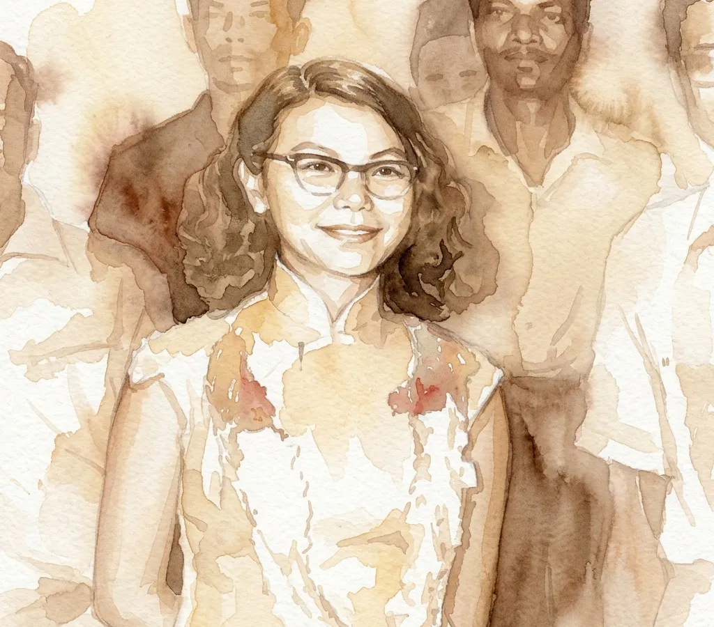 Watercolour illustration for Chan Choy Siong