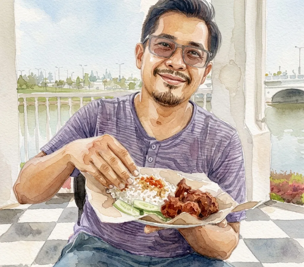Watercolour illustration for DAPUR PAK AMIR