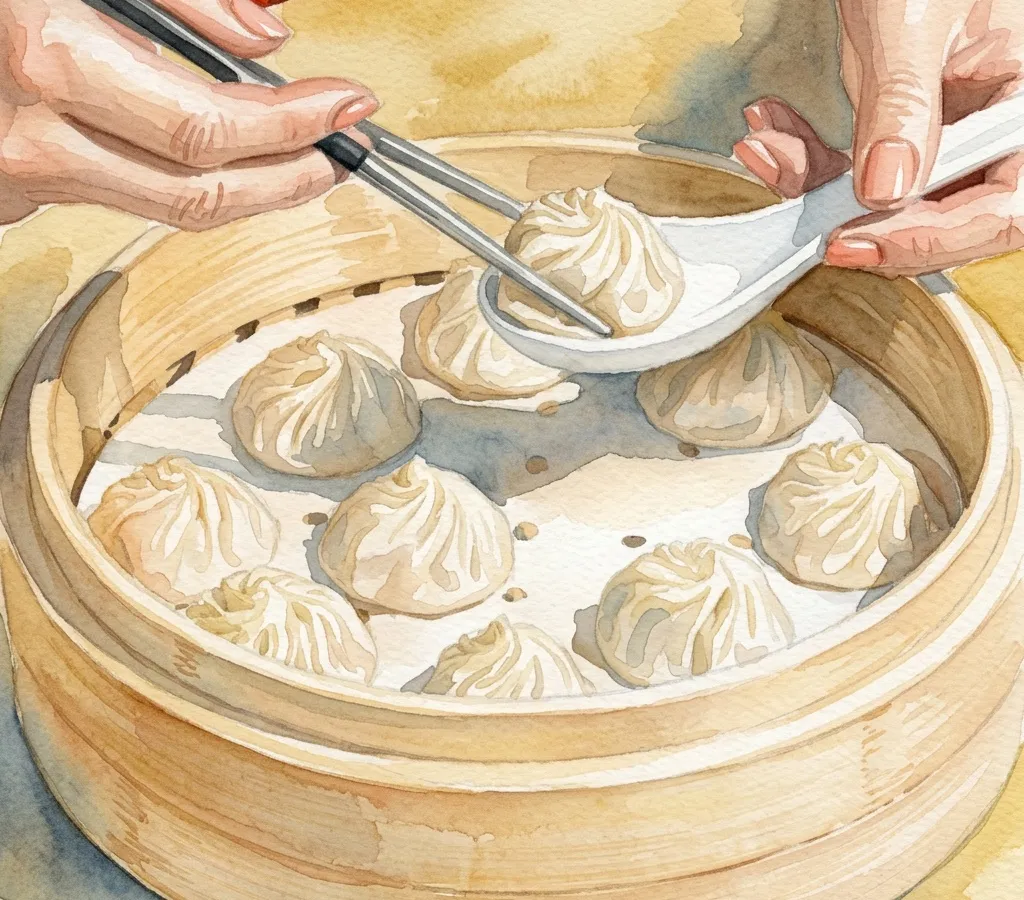 Watercolour illustration for Din Tai Fung / Yang Bing-Yi