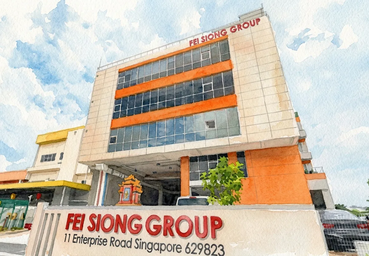 Watercolour illustration for Fei Siong Group