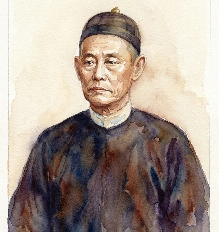 Watercolour illustration for The School Outlived The Businesses By Forty Years