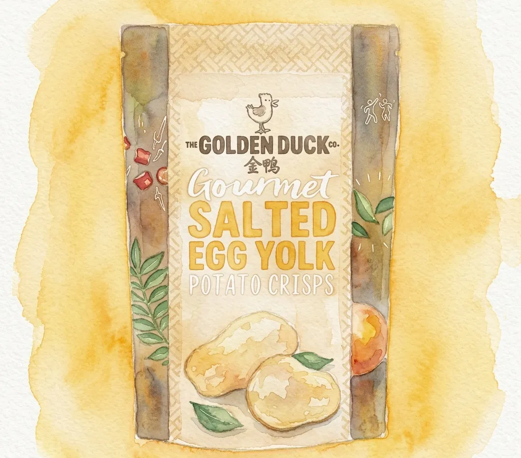 Watercolour illustration for The Golden Duck / Jonathan Shen & Chris Hwang