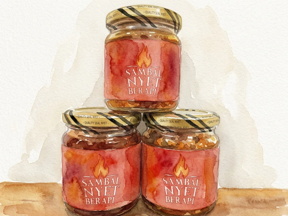 Watercolour illustration for Khairul Aming / Sambal Nyet