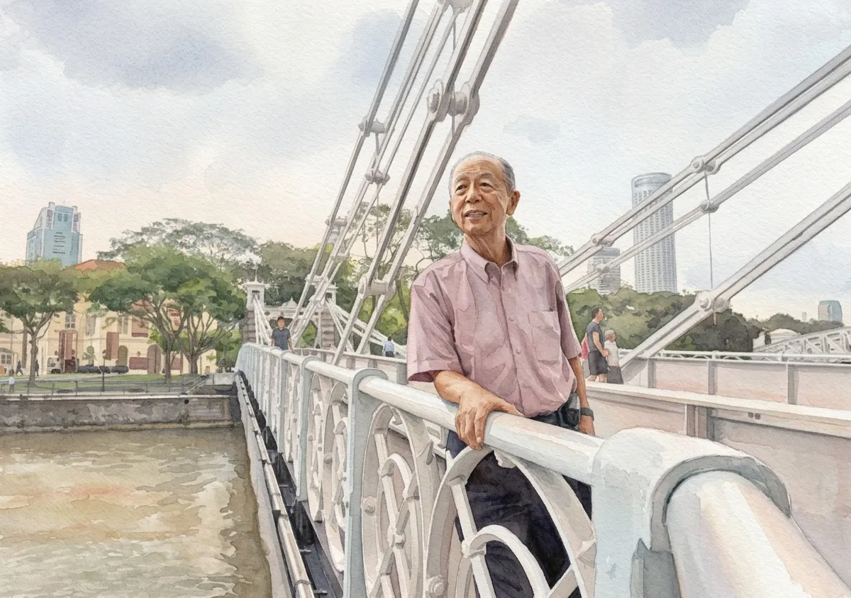 Watercolour illustration for Lee Ek Tieng