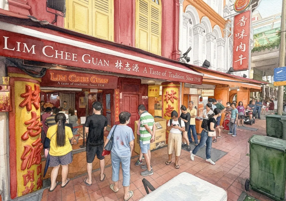 Watercolour illustration for Lim Chee Guan