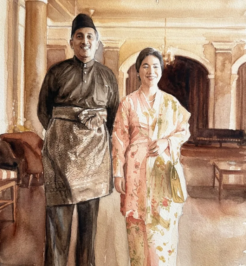 Watercolour illustration for The Girl With Two Years Of School Who Made The Palace Learn Her Language