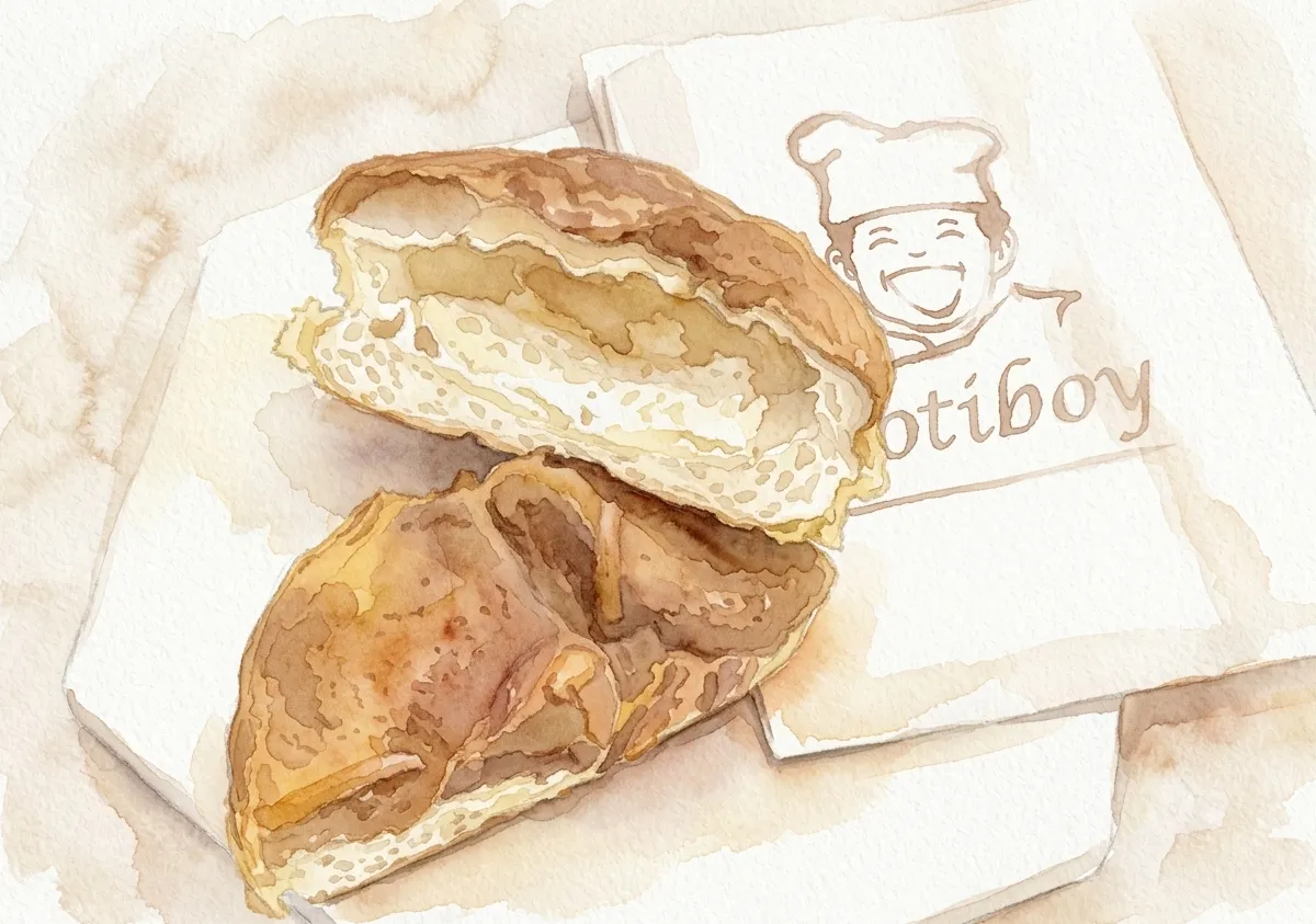 Watercolour illustration for Rotiboy
