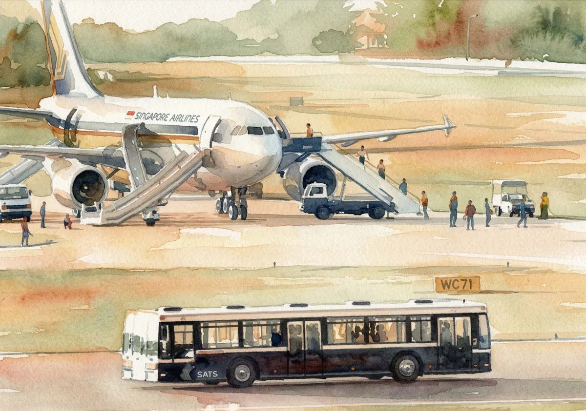 Watercolour illustration for SQ117 / Fred Cheong