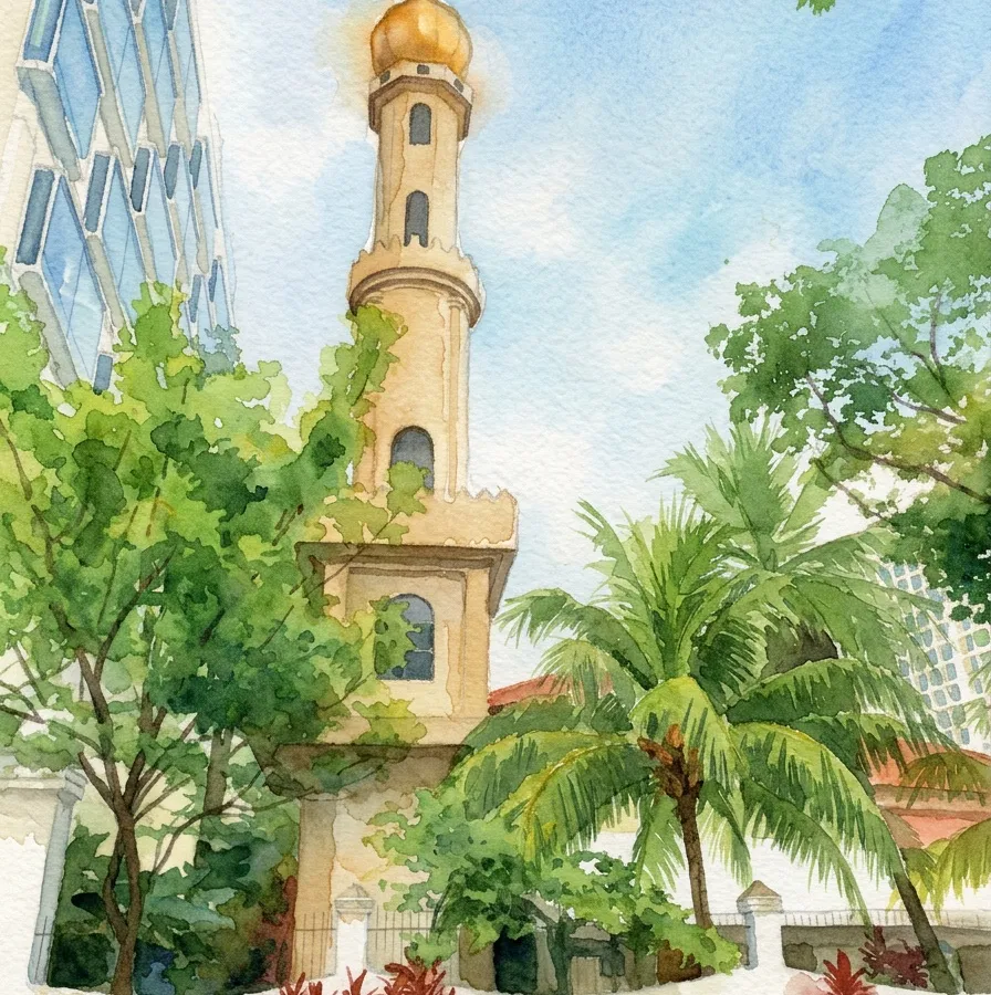 Watercolour illustration for The Merchant Who Made His Best Asset Impossible To Sell