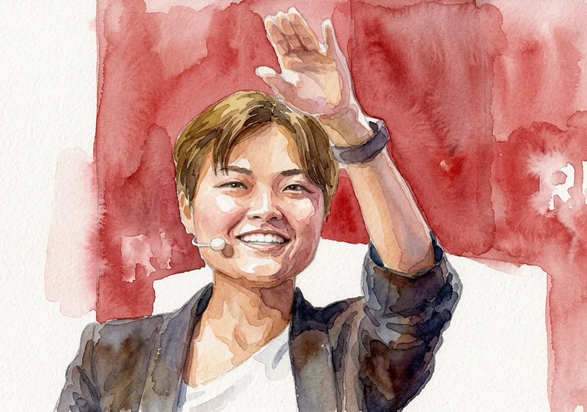 Watercolour illustration for Tan Hooi Ling
