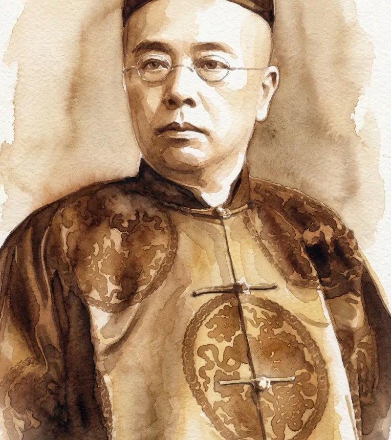 Watercolour illustration for He Paid For Singapore's First Medical School, Then Argued It Should Never Be His