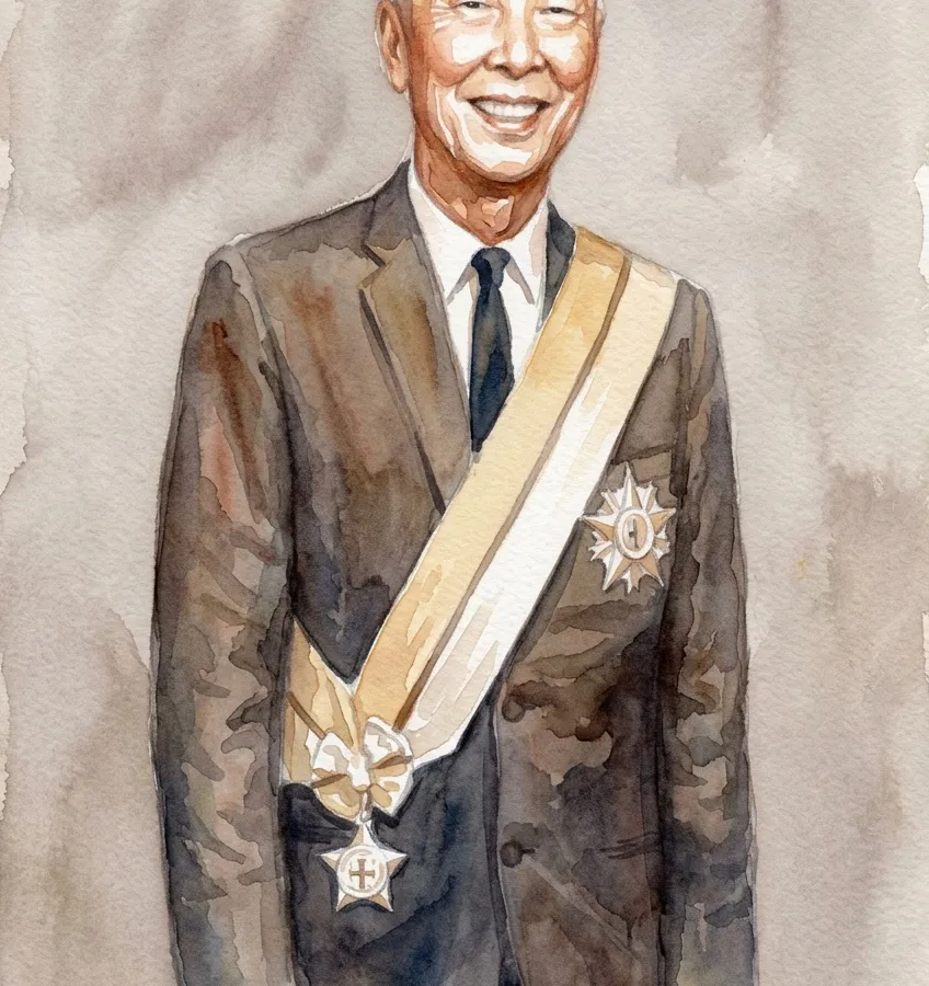 Watercolour illustration for He'd Already Run A Bank The Depression Dissolved. Then He Started Another One.